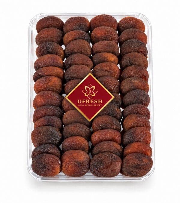 Jumbo Gün Kurusu Kayısı - Şeffaf Tabak (1000 g)
